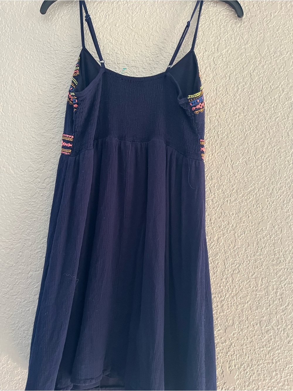 Flying Tomato Navy Embroidered Mini Sundress - Picture 5 of 5